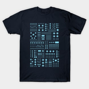 Modular Synthesizer Blue T-Shirt